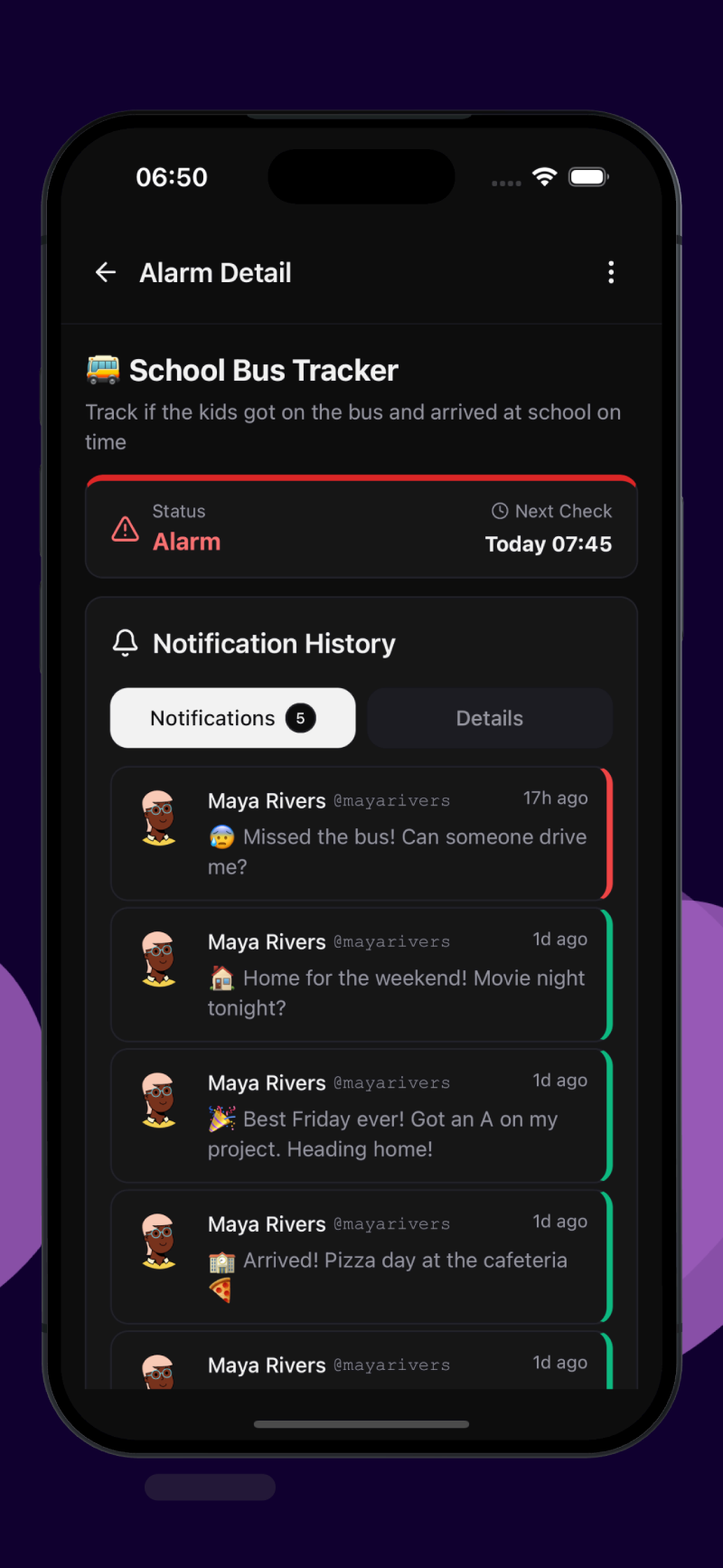 Red status - needs attention